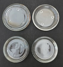 Set of 4 Clear Glass Candle