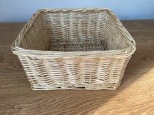 Wicker hamper basket empty - wicker,