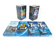 Lot of 10 Sealed Blank VHS