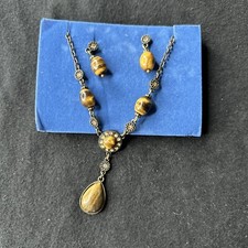 Tiger's Eye Y Necklace &