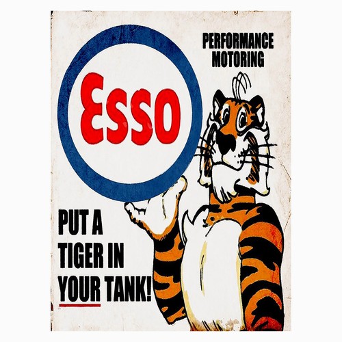Esso retro metal tin - retro,