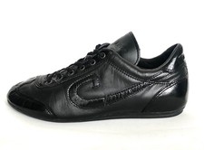 Cruyff Black Leather Trainers