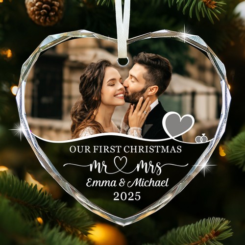 Personalised mrs bauble - mr&mrs, our