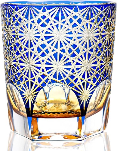 Edo tokyo kiriko whiskey glass - whiskey,