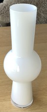 Habitat Vintage White Balun Glass Vase