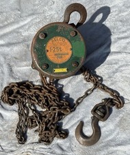 Vintage FELCO 1.25t Felco Hoists Ltd manual chain block (block and tackle)
