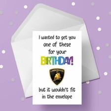 Funny Lamborghini Birthday