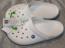 Crocs unisex white crocband clogs - size Men 6, Women 7 - NWT