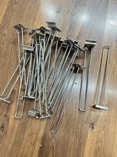 30 pcs HEAVY DUTY SLATWALL EURO HOOKS size: 25cm/10” 