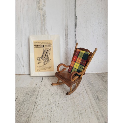 Vintage blanket rocking chair