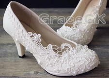 Lace white ivory crystal