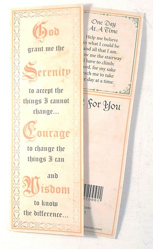 Serenity prayer laminated - serenity,