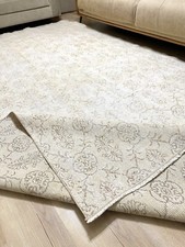 7'x11' Damask Beige Vintage