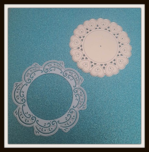 Doily metal dies card - 2x, dies,
