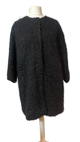 Jaeger black mohair wool - black, coat