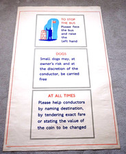 1939 LONDON TRANSPORT POSTER by BEATH: TO STOP THE BUS 39-1145D-350,39-1141D-750