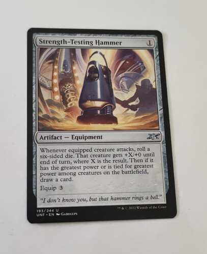 Mtg strength testing - mtg, hammer