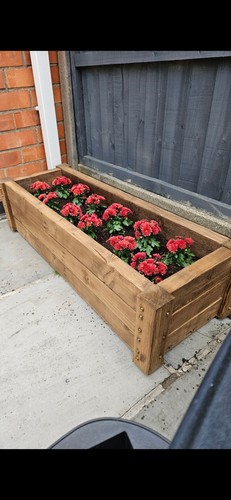 Handmade wooden garden planter - handmade,