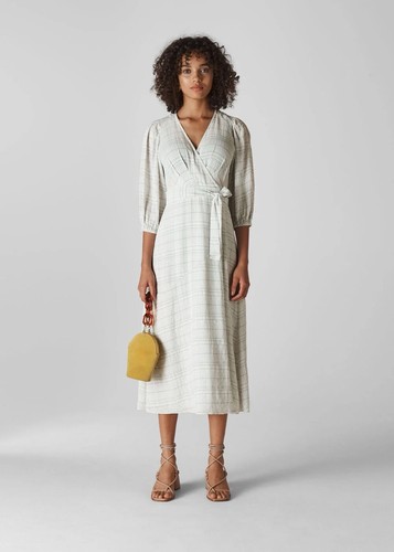 Whistles catalina check wrap - check,