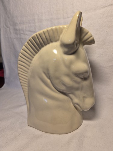 White horse head - horse, vase