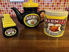 Marmite Bundle, Tea Pot, Toast Rack & Jar With Lid
