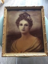 Lovely Antique Crystoleum Of A