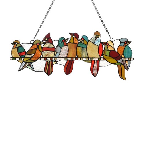 Song bird stained glass - 23.7",