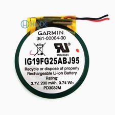 Garmin Approach S2 S4 Running Watch GPS Rechargeable Li-ion Battery 3.7V 200mAh