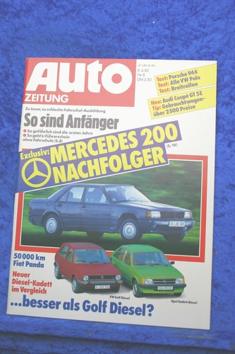 Car magazine audi coupe - magazine, 8/82