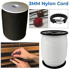 Nylon Rope 3mm White Black