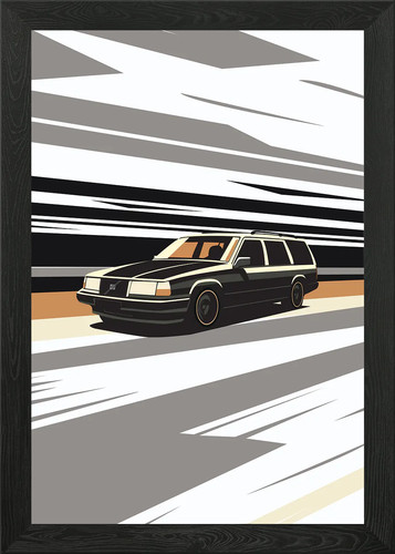 Volvo 940 turbo vintage - 940, framed