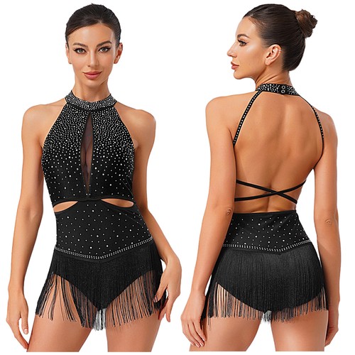 Women rhinestones latin dance - latin,