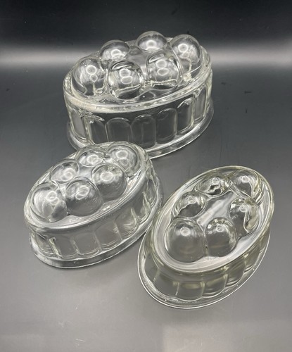 Three vintage pressed glass - three,