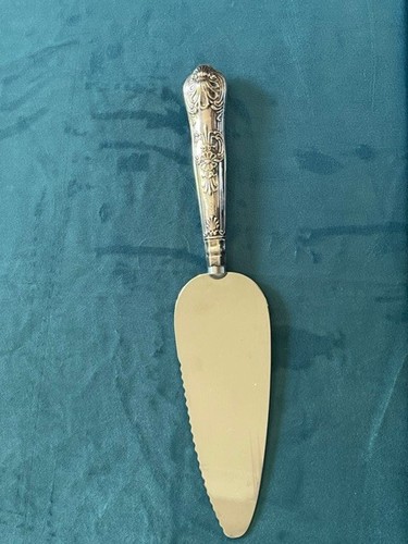 Vintage silver handle - silver, pie