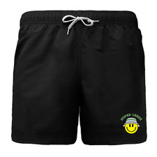 SUPER LEEDS SMILE FACE PRINT Sport Summer Swimming Swim Gym Shorts