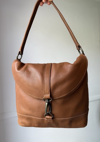 Fatface brown leather shoulder - brown,