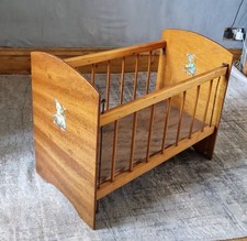 Vintage Solid Wood Dolls Cot