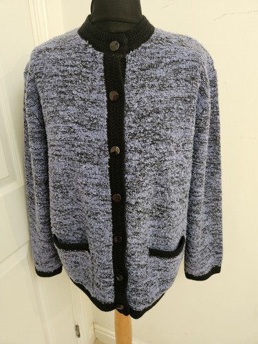 Vintage poppy cardigan purple - vintage,