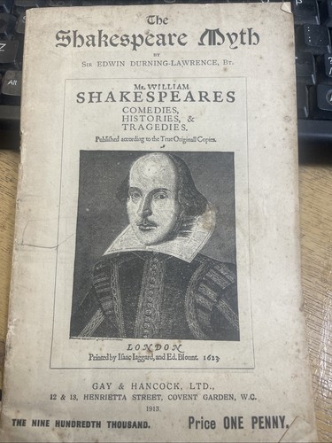 The shakespeare myth - shakespeare, 1912