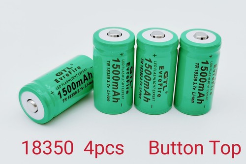 18350 4pcs rechargeable - 18350,