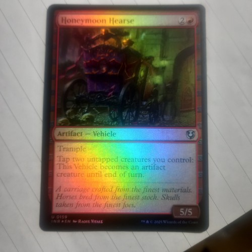 Honeymoon hearse foil mtg - honeymoon,