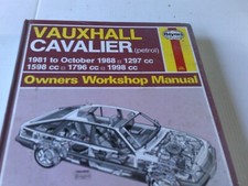 Vauxhall Cavalier Mk2 Workshop Manual