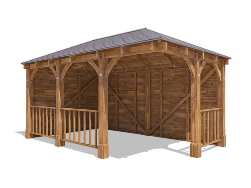 Corner gazebo 5x3m - gazebo,