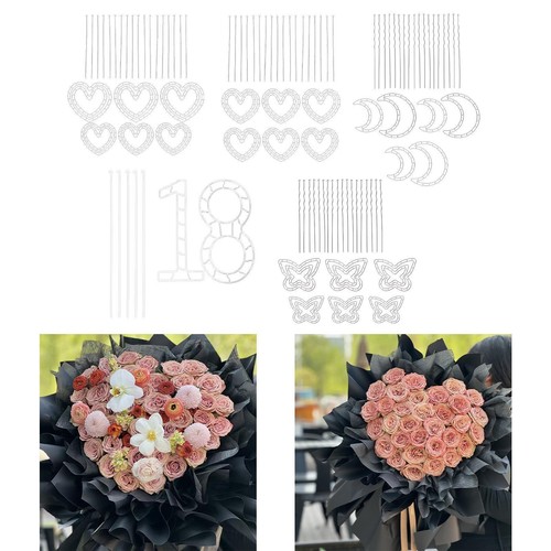 Floral wreath making form - making,