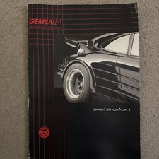 GEMBALLA AVALANCHE PORSCHE 911 TUNING brochure cover 12 sheets 1980s