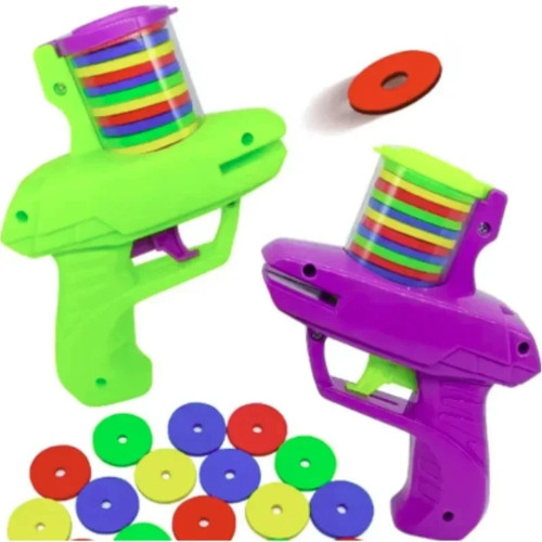 Flying foam disc launcher - foam,