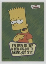 2002 Topps The Simpsons Foil Bart Simpson I've Made My Bed… #50 16ez