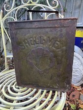 1950’s SHELL MEX Green Original Vintage Oil Can Dispenser Oil Drum 2 Gallon