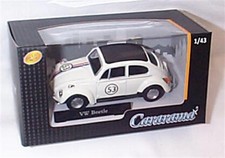 VW Beetle White black Roof no53 Herbie 1-43 scale new in box