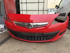 VAUXHALL ASTRA J GTC 3 DOOR 2012-2014 FRONT BUMPER RED NO PDC GENUINE COMPLETE